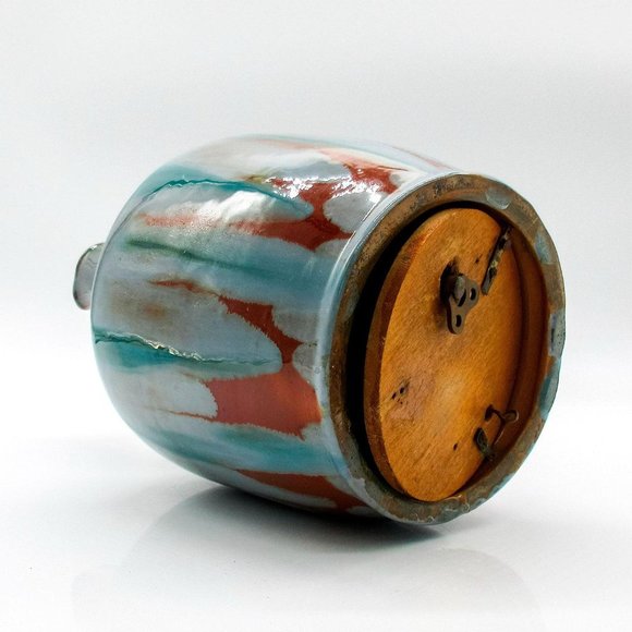 Music Box Pitcher, Vintage & Rare Handmade Studio Art Pottery - Works! - Picture 3 of 5